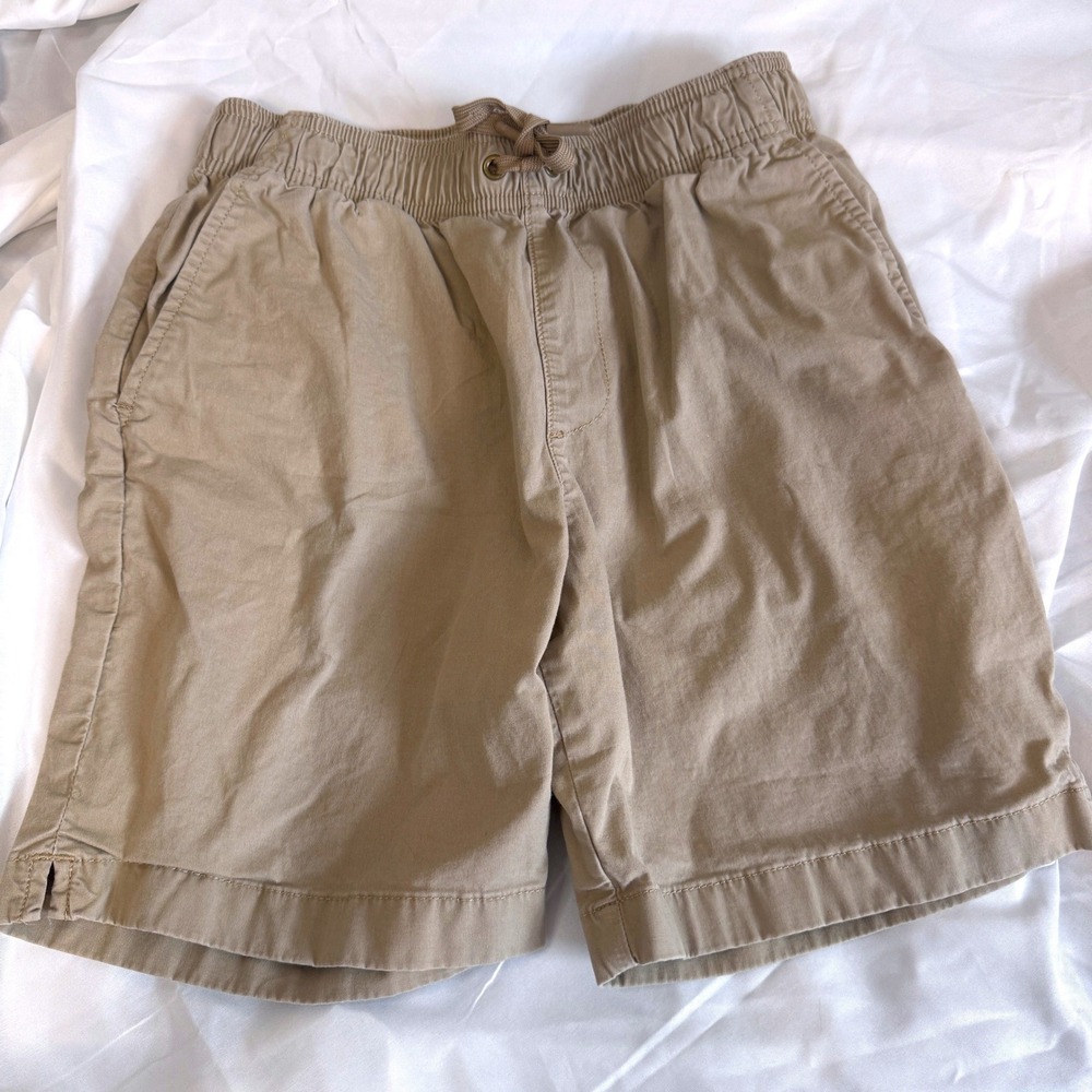 CREW CUTS Boys Elastic Waist Khaki Shorts SZ 12‎